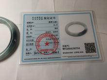 Load image into Gallery viewer, 57.8mm Certified Type A 100% Natural Dark Green Blue Gray Black Round Cut Jadeite Jade Bangle BS147-0754
