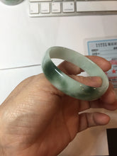 Load image into Gallery viewer, 51.5mm Certified type A 100% Natural light green thin Jadeite Jade bangle PB269-1039
