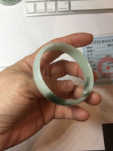 Load image into Gallery viewer, 51.5mm Certified type A 100% Natural light green thin Jadeite Jade bangle PB269-1039
