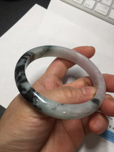 Load image into Gallery viewer, 60.2mm certified Type A 100% Natural icy watery light green sunny green purple Jadeite Jade bangle BQ66-5664
