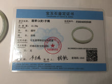Load image into Gallery viewer, 50mm Certified Type A 100% Natural icy watery light purple white slim Jadeite Jade bangle PJ54-2048
