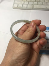 Load image into Gallery viewer, 50mm Certified Type A 100% Natural icy watery light purple white slim Jadeite Jade bangle PJ54-2048
