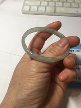Load image into Gallery viewer, 50mm Certified Type A 100% Natural icy watery light purple white slim Jadeite Jade bangle PJ54-2048
