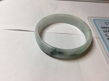Load image into Gallery viewer, 50.9mm 100% natural type A sunny green light green Mountains Unfold in Succession(两岸青山次第出) green jadeite bangle PB270-1031
