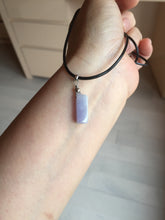 Load image into Gallery viewer, 100% natural type A icy watery sunny green/purple small Jadeite Jade baroque pendant group AX149
