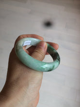 Load image into Gallery viewer, 52.3mm Certified 100% Natural type A sunny green/dark green deep forest Jadeite Jade bangle Deep in the forest AZ8-1651

