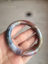 Load image into Gallery viewer, 55.4 100% natural red/yellow/brown/black round cut ocean jasper bangle SY44
