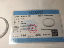 Load image into Gallery viewer, 50mm Certified Type A 100% Natural icy watery light purple green white slim Jadeite Jade bangle PJ55-2049
