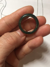 Load image into Gallery viewer, 3 pieces Type A 100% Natural dark green/black Jadeite Jade ring blessed melon(福瓜), rectangle safety bead pendants set BK133
