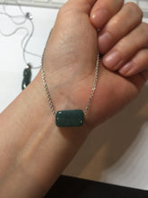 Load image into Gallery viewer, 3 pieces Type A 100% Natural dark green/black Jadeite Jade ring blessed melon(福瓜), rectangle safety bead pendants set BK133
