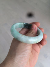 Load image into Gallery viewer, 52.3mm Certified 100% Natural type A sunny green/dark green deep forest Jadeite Jade bangle Deep in the forest AZ8-1651
