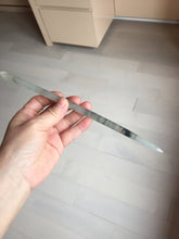 Load image into Gallery viewer, 22cm 100% Natural icy watery black dark green ink painting(水墨画) Xiu Jade (Serpentine) Hairpin AW71
