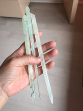 Load image into Gallery viewer, 18-20cm 100% Natural Icy light green white Xiu Jade (Serpentine) Hairpin AW72
