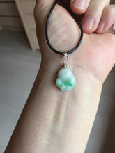 Load image into Gallery viewer, 100% Natural type A sunny green/purple doggy paw Jadeite Jade pendant AX146
