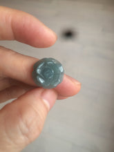 Load image into Gallery viewer, 100% Natural blue gray green  Guatemala jadeite Jade flower pendant group BH61
