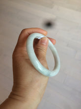 Load image into Gallery viewer, 57mm certified 100% natural light green/white jadeite jade bangle AX81-0308
