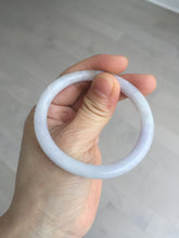 Load image into Gallery viewer, 51.5mm certified 100% natural type A light purple white slim oval round cut jadeite jade bangle BL51-3528
