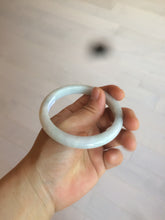 Load image into Gallery viewer, 57mm certified 100% natural light green/white jadeite jade bangle AX81-0308
