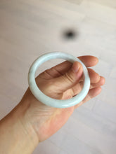 Load image into Gallery viewer, 57mm certified 100% natural light green/white jadeite jade bangle AX81-0308
