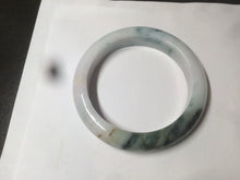 Load image into Gallery viewer, 58mm Certified Type A 100% Natural light green/purple/white/brown Jadeite Jade bangle AH80-0458
