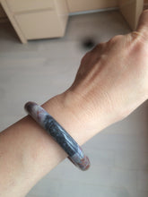 Load image into Gallery viewer, 55.4 100% natural red/yellow/brown/black round cut ocean jasper bangle SY44
