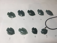 Load image into Gallery viewer, 100% Natural type A dark green/blue/black/gray Guatemala jadeite jade 3D tropical fish Pendant group PD95
