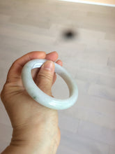 Load image into Gallery viewer, 57mm certified 100% natural type A light green/white jadeite jade bangle AX83-5063
