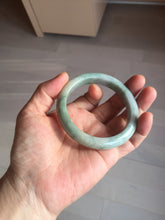 Load image into Gallery viewer, 55.7mm certified 100% natural type A green/yellow/gray jadeite jade bangle AU53-0246
