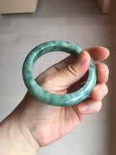 Load image into Gallery viewer, 56.5mm Certified Type A 100% Natural Woodland Green Jadeite Bangle AZ162-0425
