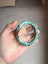 Load image into Gallery viewer, 56.5mm Certified Type A 100% Natural Woodland Green Jadeite Bangle AZ162-0425
