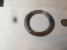 Load image into Gallery viewer, 55.4 100% natural red/yellow/brown/black round cut ocean jasper bangle SY44
