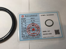 Load image into Gallery viewer, 62.8mm certified 100% Natural dark green/black meteorite round cut nephrite bangle HN133-0589
