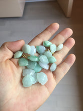 Load image into Gallery viewer, Type A 100% Natural icy watery sunny green/purple/white Jadeite Jade Peach Pendant group PA137
