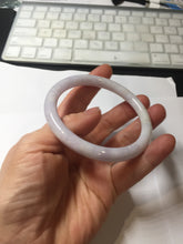 Load image into Gallery viewer, 57.3mm Certified Type A 100% Natural white purple brown red round cut Jadeite bangle PH193-8258
