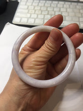 Load image into Gallery viewer, 57.3mm Certified Type A 100% Natural white purple brown red round cut Jadeite bangle PH193-8258

