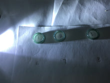 Load image into Gallery viewer, Size 1 1/4 (12.7mm) 100% natural type A icy watery green/blue/gray Guatemala jadeite jade band ring group AA106
