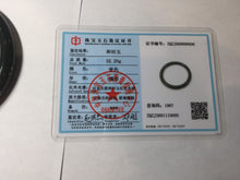 Load image into Gallery viewer, 60mm certified 100% Natural dark green/black meteorite round cut nephrite bangle HN132-0606

