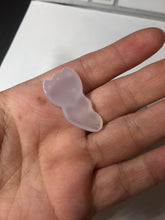 Load image into Gallery viewer, 100% natural icy transparent White/clear Chalcedony fox pendant CB80
