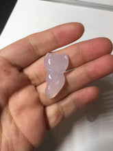 Load image into Gallery viewer, 100% natural icy transparent White/clear Chalcedony fox pendant CB80
