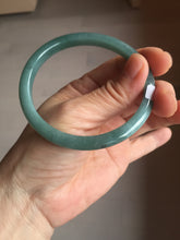 Load image into Gallery viewer, 59.2mm Certified Type A 100% Natural green/blue/black/gray/black Guatemala slim Jadeite bangle PF11-5873
