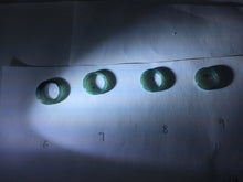Load image into Gallery viewer, Size 1 3/4 (13.1mm) 100% natural type A icy watery green/blue/gray Guatemala jadeite jade band ring group AA107
