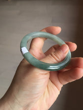 Load image into Gallery viewer, 53mm Certified Type A 100% Natural oily dark green(老油青)/gray Jadeite bangle PF1-(2775)
