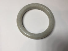 Load image into Gallery viewer, 54.6mm 100% Natural white/beige with floating dandelions nephrite jade bangle HT99
