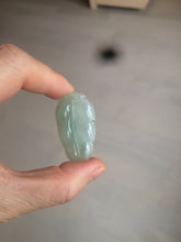 Load image into Gallery viewer, Certified type A 100% Natural icy watery green Jadeite Jade leaf pendant BH59-5-2611
