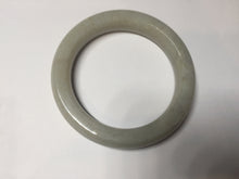 Load image into Gallery viewer, 54.6mm 100% Natural white/beige with floating dandelions nephrite jade bangle HT99
