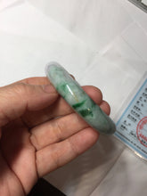 Load image into Gallery viewer, 52.6mm certified  100% Natural type A sunny green yellow purple (Fu Lu Shou)Jadeite Jade bangle PH245-0504
