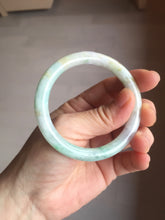 Load image into Gallery viewer, 52.4mm certified Type A 100% Natural green/yellow/purple(FU LU SHOU) round cut Jadeite Jade bangle PE90-5479
