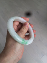 Load image into Gallery viewer, 59.8mm Certificated Type A 100% Natural white/sunny green/purple jadeite jade bangle AZ5-9139

