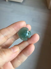 Load image into Gallery viewer, 100% Natural type A dark green/blue/black/gray Guatemala jadeite jade 3D tropical fish Pendant group PD94
