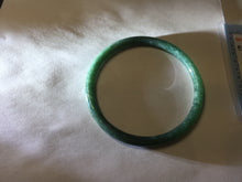 Load image into Gallery viewer, 58.2mm Certified Type A 100% Natural dark green blue gray black slim round cut Guatemala Jadeite bangle PC201-4313
